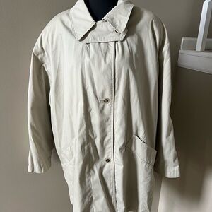 Vintage Elegant Cream Trench Coat